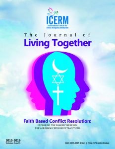 Journal of Living Together Faith Based Conflict Resolution