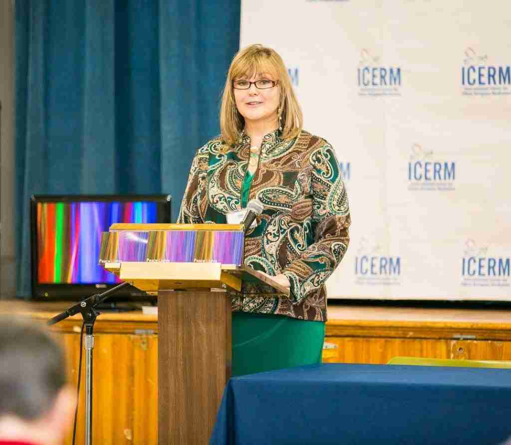 Dr. Dianna Wuagneux speaking at the 2017 ICERMediation Conference in New York City